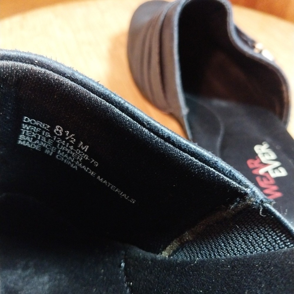 Wear Ever Womens Doriz Navy Blue Comfort Mules Size 8.5M Doleman Slip-On Shoes - Picture 5 of 9